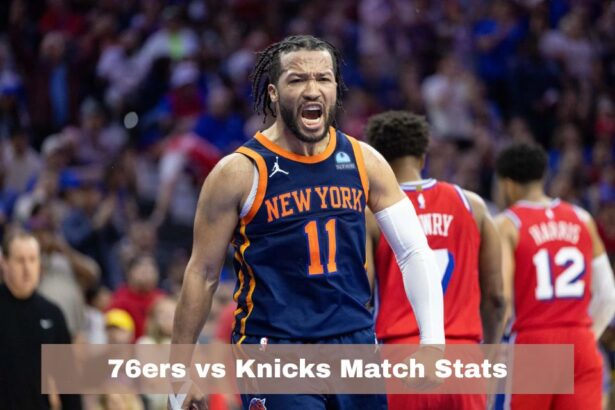 76ers vs Knicks match player stats